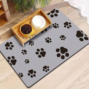 18"×30" Pet Feeding Mat, Absorbent Dog Food Mat, No Stains Cat Bowl Mat